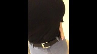 Check out my 46in Ass in my tight Jeans saying hi !