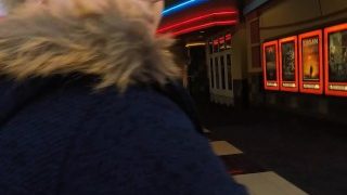 Public Cum Walk – Blonde Nervously Swallows Huge Cum Mouthful At The Mall!