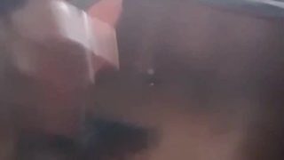 Sucking off a fem boy in the car in a Walmart parking lot