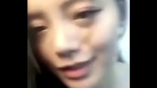 Skinny Chinese camgirl fucks in maid outfit