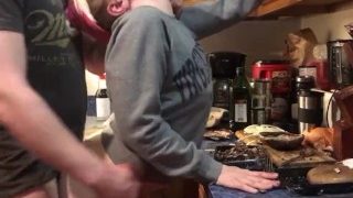 Surprise Sex While Making Dinner