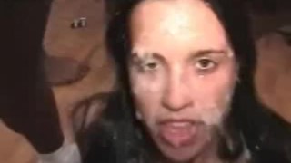 Girl receives many cumshots