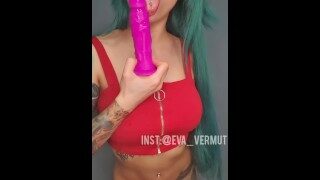 Hot blowjob from anime girl