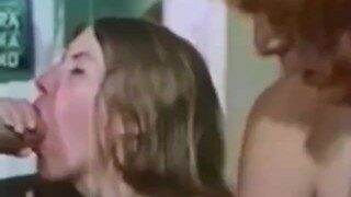 Rough sex in classic porn movie