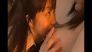 Japanese lesbian schoolgirl and MILF teacher