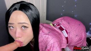 Nezuko Plays & Sucks Your Cock -ASMR DemonSlayer- Kimmy Kalani