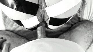 Kinktober day 22 – DUCK TAPE KINK: Intense orgasms and huge squirt with cock in her ass