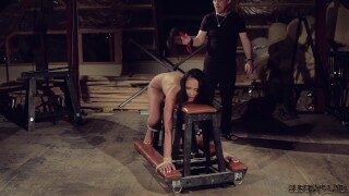 Kinky bondage sex teen tied up and fucked in bdsm porn