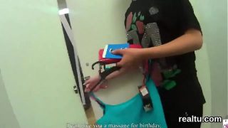 Perfect czech sweetie is teased in the hypermarket and drilled in pov