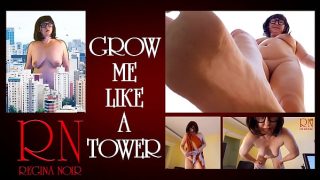 GROW LIKE A TOWER. Giant secretary in the office. The manager guy is very surprised by her height. LONG VIDEO