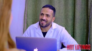 Sleazy doctor tries to deceive the patient, but she deceives him and gives her a delicious pussy! Everything went well in the whorehouse office – Laixx and Tony