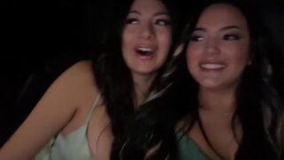 Thick Latinas tip their uber driver with dripping wet pussy – Cami Strella and Nika Venom