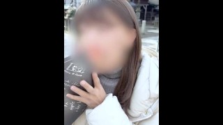 街ブラデート後に巨乳美少女をホテルに連れ込み中出しセックス　素人/ハメ撮り/カップル/フェラ/手コキ/日本人/無修正/女子大生/10代/スマホ/まろちゃんねる